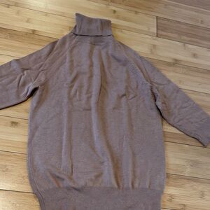 Zara Tan Turtle neck Knit Brown Sweater